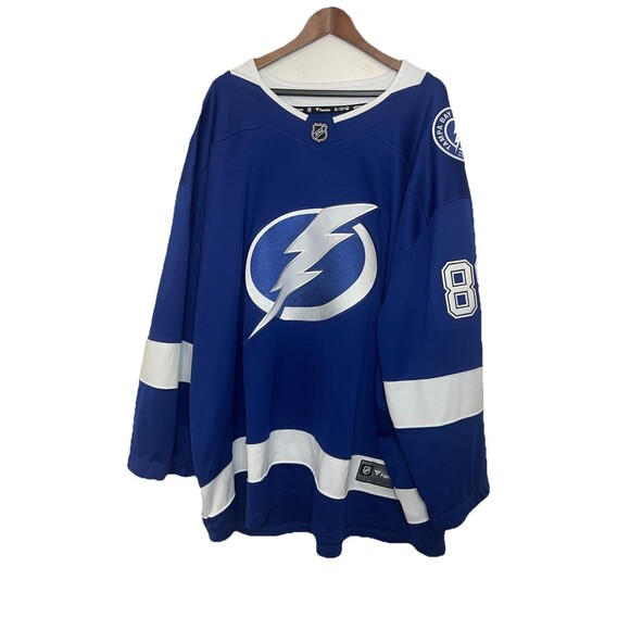 Fanatics Men's 5XL Vasilevskiy Tampa Bay NHL Lightning Bolts Hockey Jersey #88